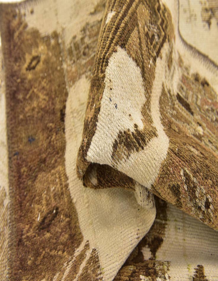 Detail image of  3' x 6'  Hand Knotted Ultra Vintage Persian Wool Runner Rug