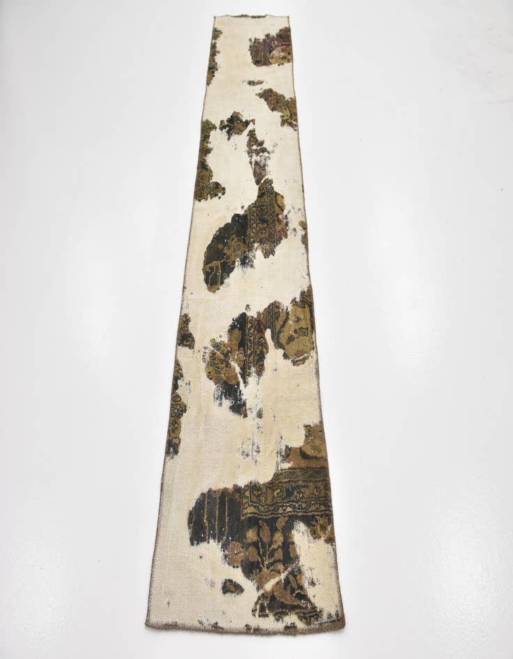 Detail image of  2' x 9' 10  Hand Knotted Ultra Vintage Persian Wool Runner Rug