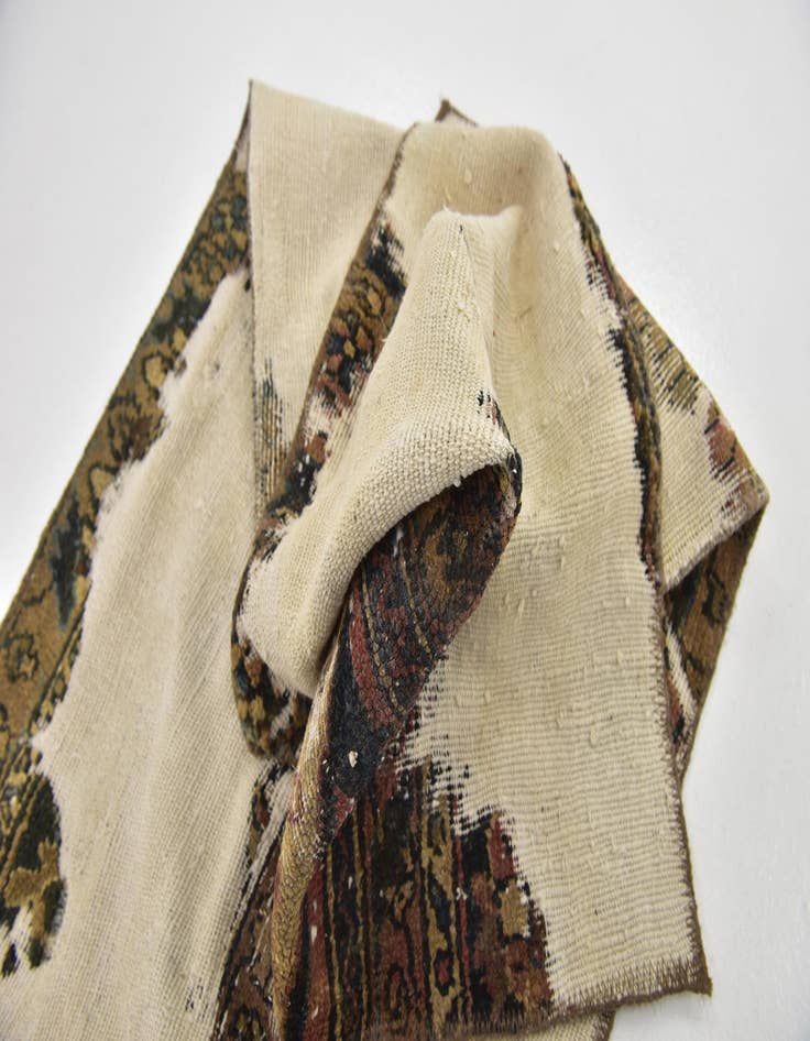 Detail image of  2' x 9' 10  Hand Knotted Ultra Vintage Persian Wool Runner Rug