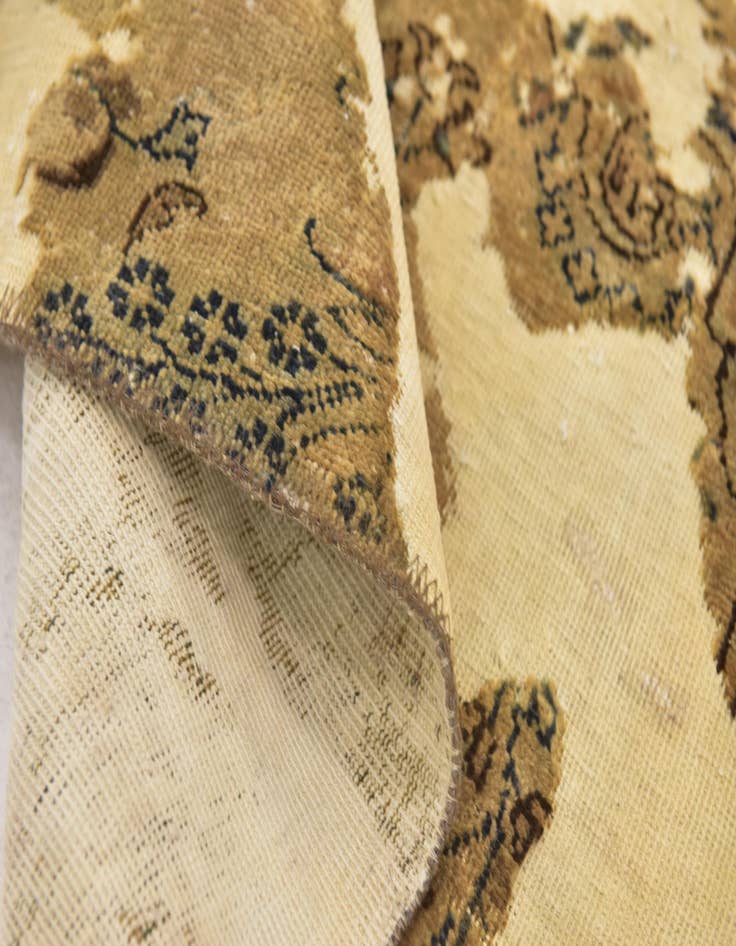 Detail image of  3' x 6'  Hand Knotted Ultra Vintage Persian Wool Runner Rug