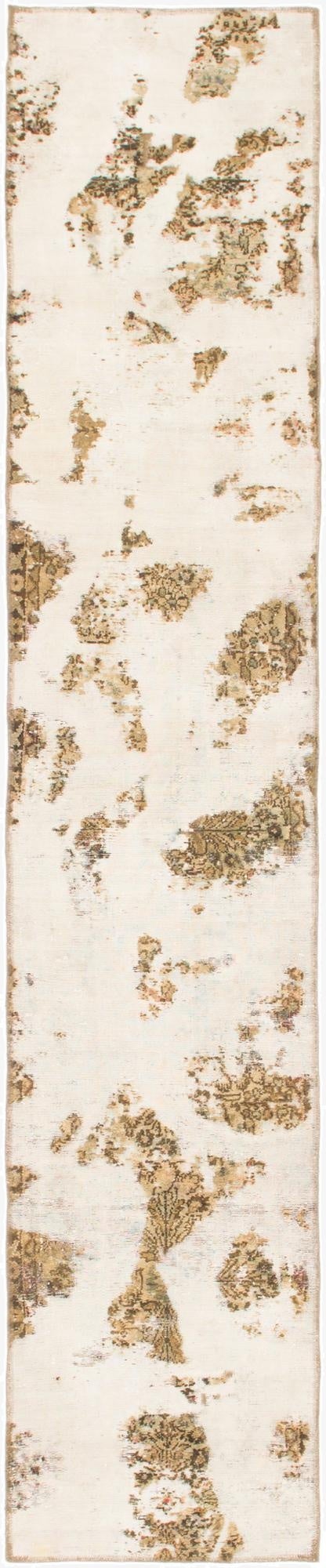  2' 4 x 12' 4  Hand Knotted Ultra Vintage Persian Wool Runner Rug