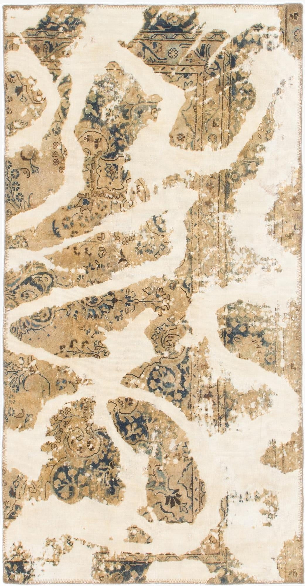  3' x 6'  Hand Knotted Ultra Vintage Persian Wool Runner Rug