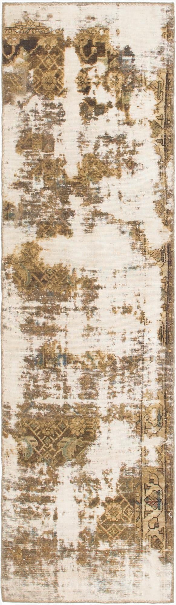  2' 5 x 8' 10  Hand Knotted Ultra Vintage Persian Wool Runner Rug
