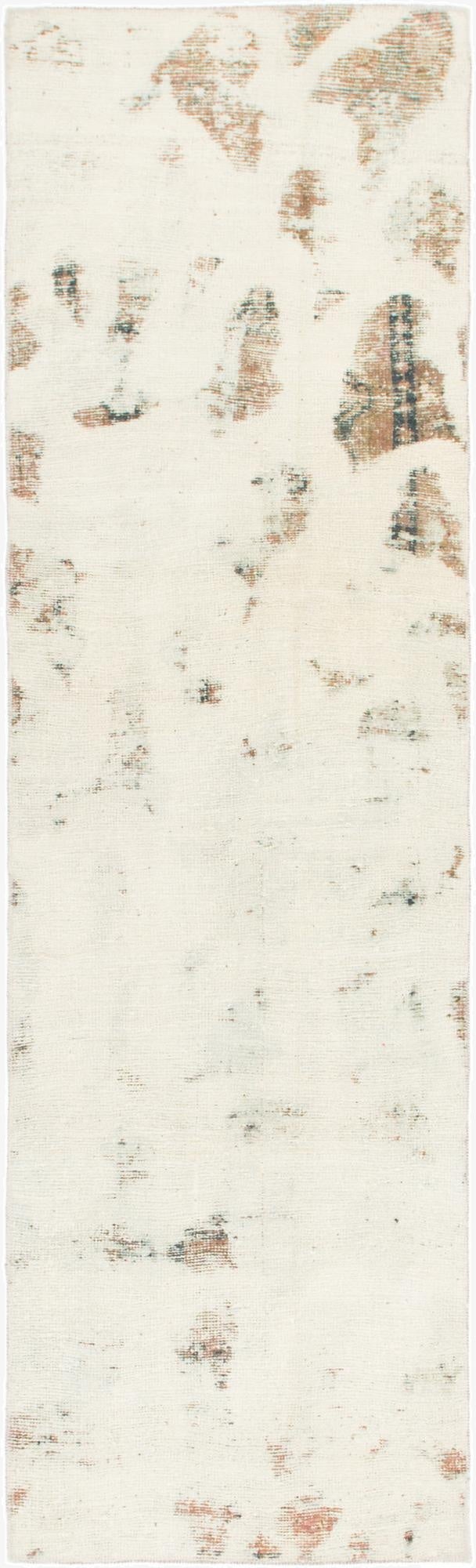  2' 6 x 8' 7  Hand Knotted Ultra Vintage Persian Wool Runner Rug