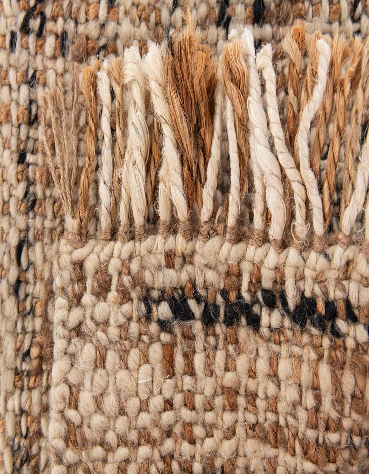 Detail image of 1' 7 x 1' 7 Handmade Braided Jute Square Rug