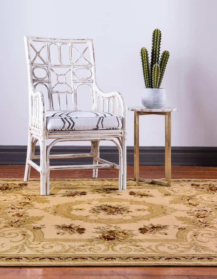 Cream 4' x 4' Chateau Square Rug | Rugs.com