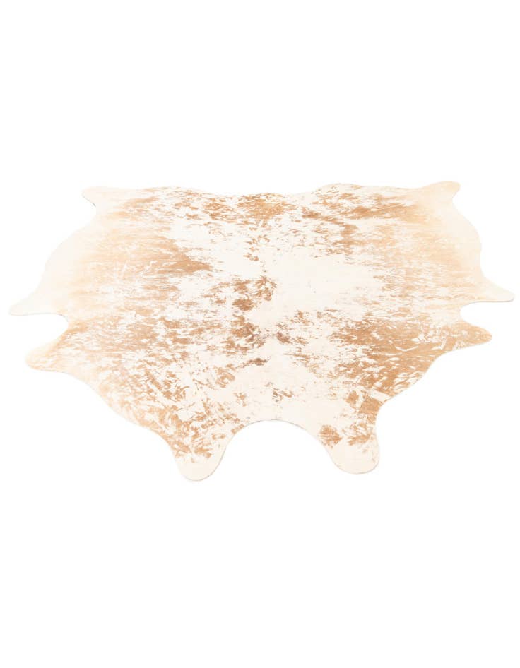 Detail image of  6' 10 x 7' Cowhide Leather Square Rug