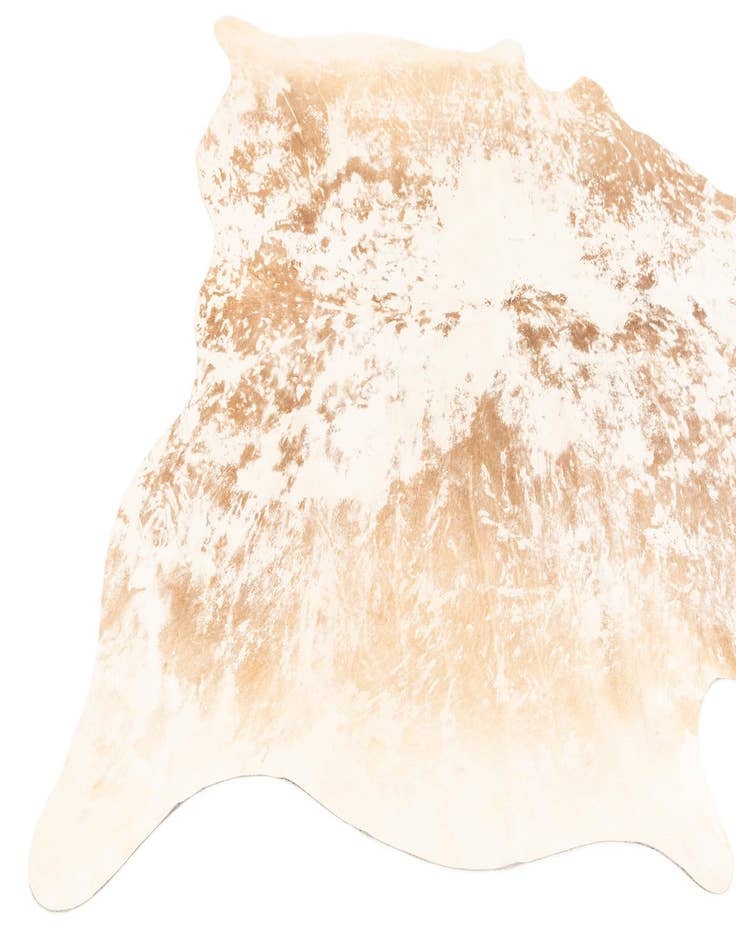 Detail image of  6' 10 x 7' Cowhide Leather Square Rug