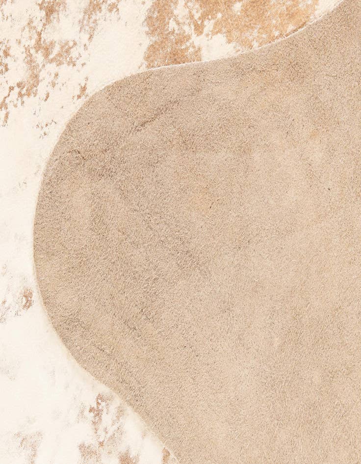 Detail image of  6' 10 x 7' Cowhide Leather Square Rug