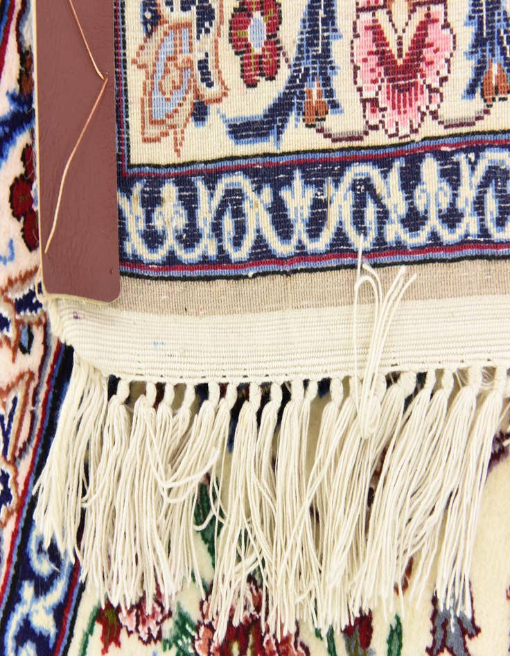 Detail image of  6' 7 x 6' 8  Hand Knotted Isfahan Persian Square Rug