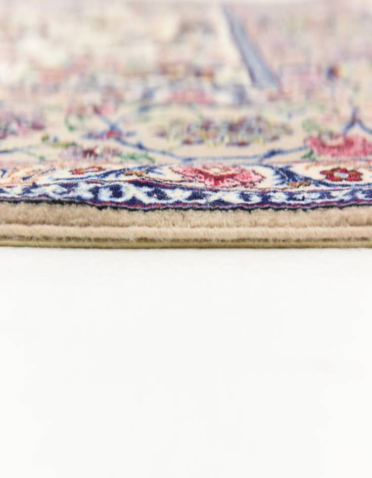 Detail image of  6' 7 x 6' 8  Hand Knotted Isfahan Persian Square Rug