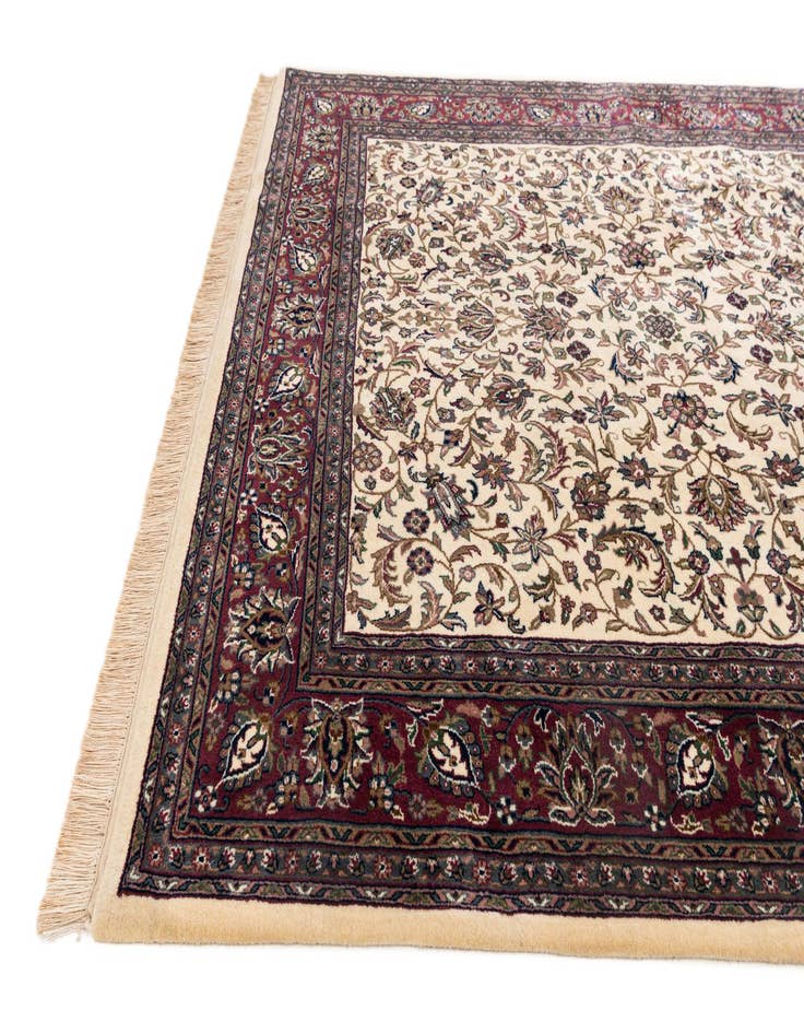 Detail image of  6' 2 x 7' 1  Hand Knotted Kashan Oriental Wool Square Rug