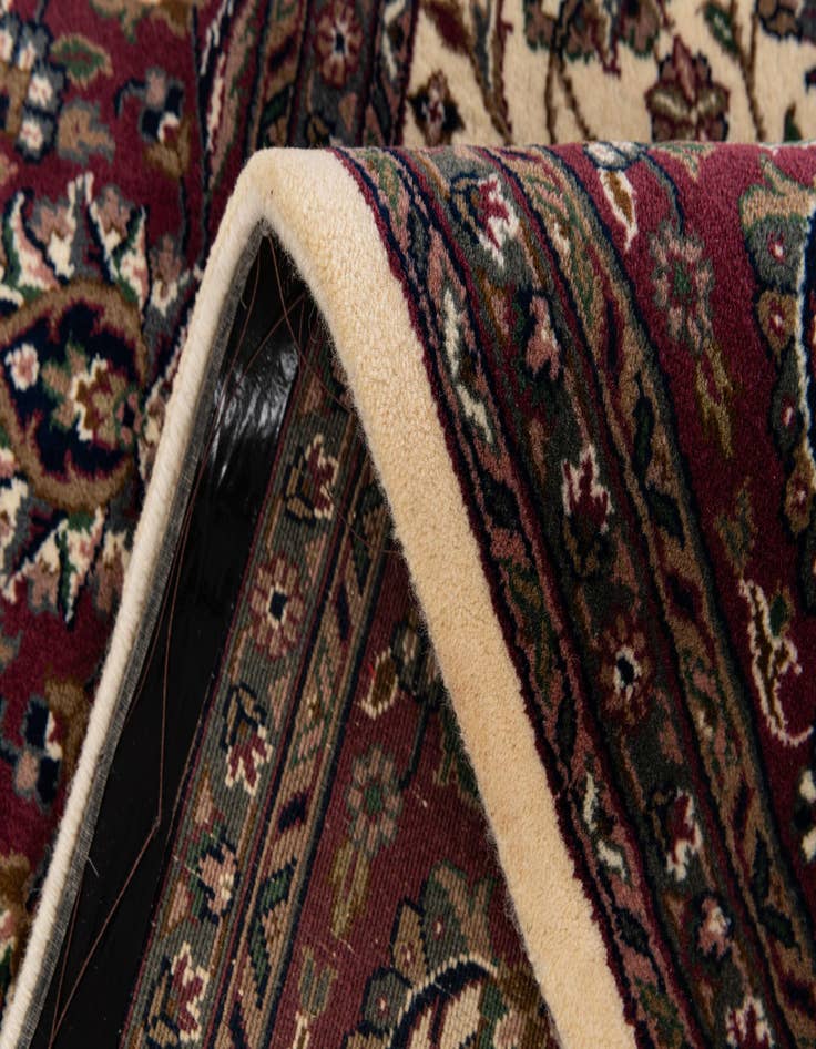 Detail image of  6' 2 x 7' 1  Hand Knotted Kashan Oriental Wool Square Rug