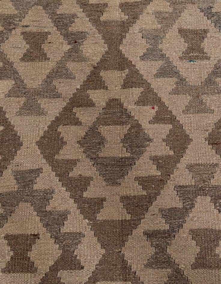 Detail image of  9' 9 x 10' 2  Hand Woven Kilim Maymana Wool Square Rug