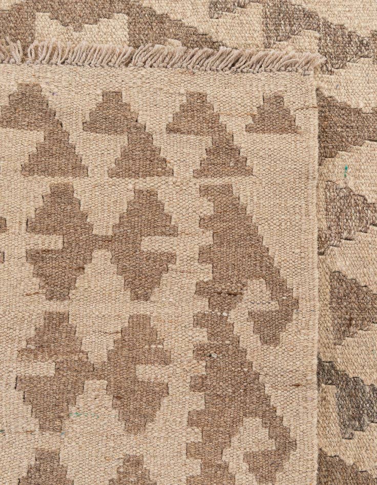 Detail image of  9' 9 x 10' 2  Hand Woven Kilim Maymana Wool Square Rug
