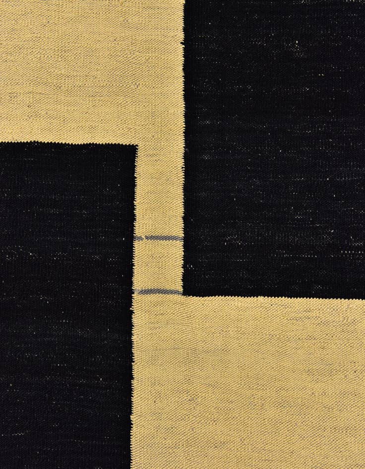 Detail image of  6' x 7'  Hand Woven Kilim Modern Wool Square Rug