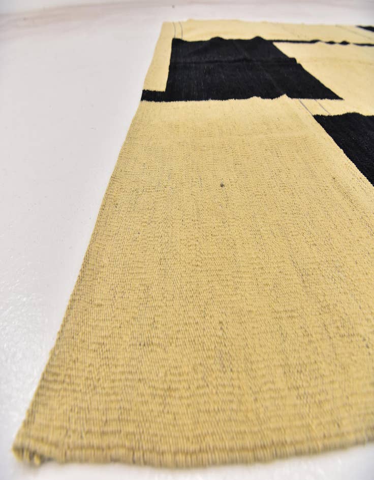 Detail image of  6' x 7'  Hand Woven Kilim Modern Wool Square Rug