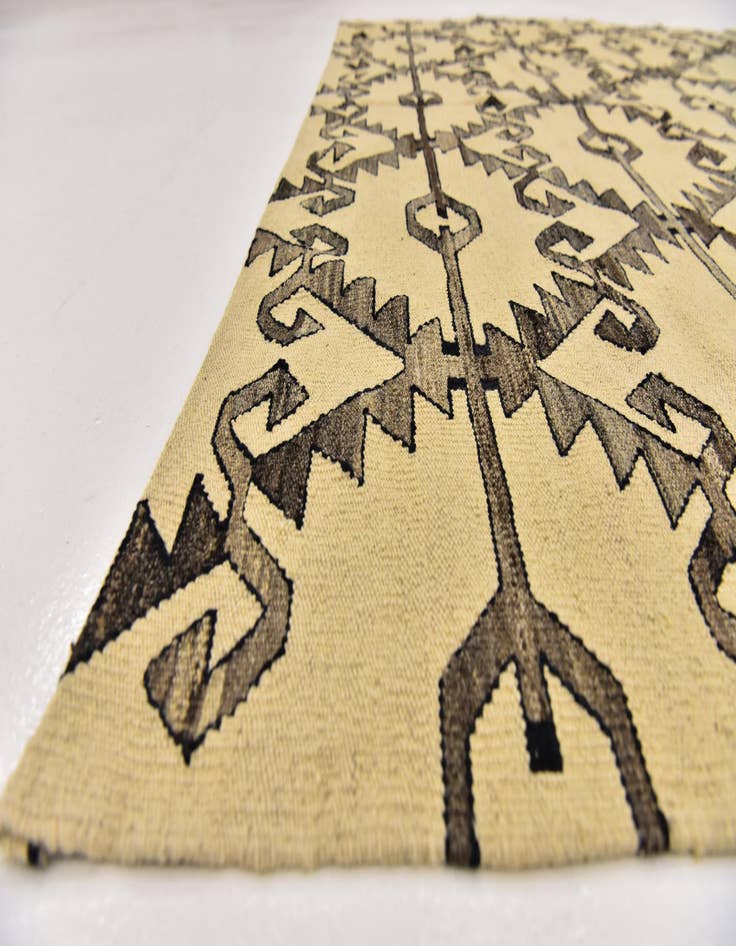 Detail image of  6' 4 x 7' 6  Hand Woven Kilim Modern Wool Square Rug