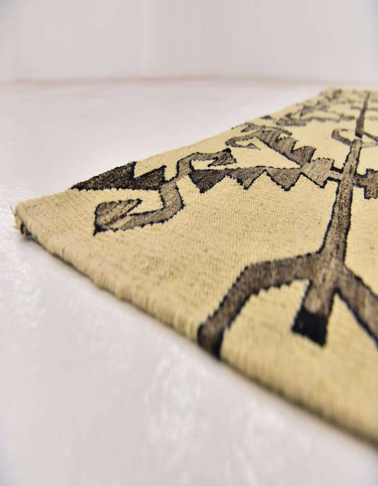 Detail image of  6' 4 x 7' 6  Hand Woven Kilim Modern Wool Square Rug