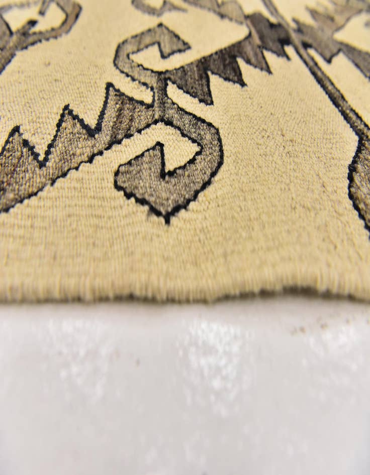 Detail image of  6' 4 x 7' 6  Hand Woven Kilim Modern Wool Square Rug