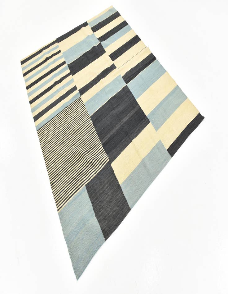 Detail image of  5' 6 x 6' 4  Hand Woven Kilim Modern Wool Square Rug