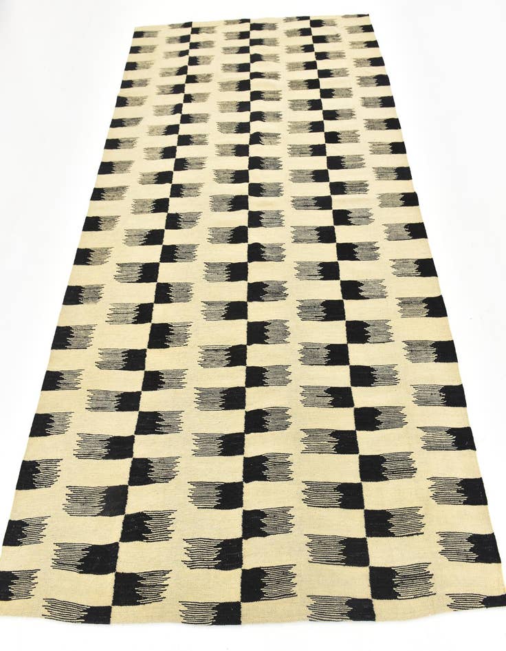 Detail image of  6' 2 x 7' 7  Hand Woven Kilim Modern Wool Square Rug