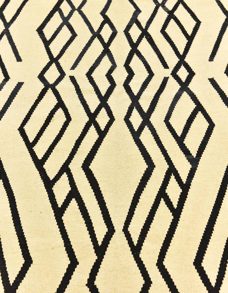 Detail image of  6' x 7' 4  Hand Woven Kilim Modern Wool Square Rug