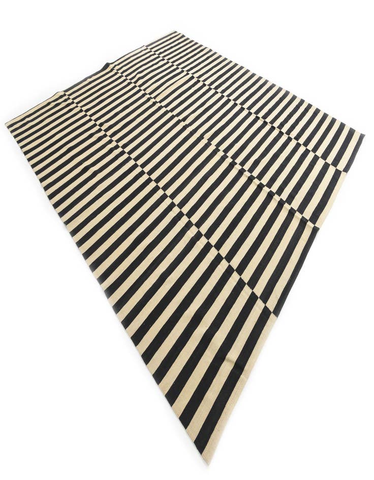 Detail image of  11' x 12' 3  Hand Woven Kilim Modern Wool Square Rug