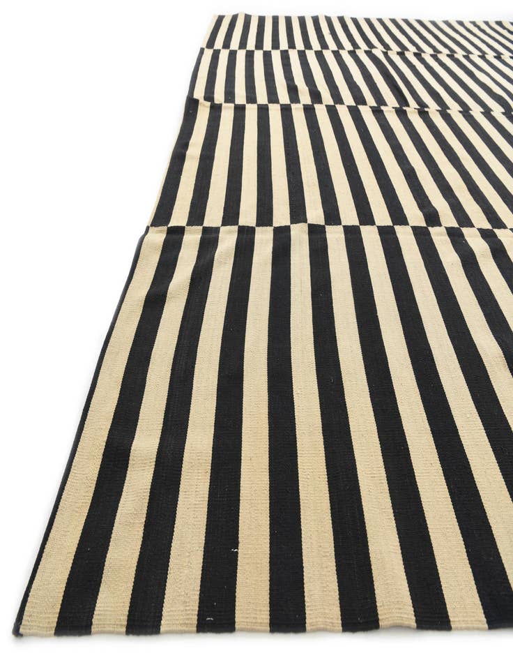 Detail image of  11' x 12' 3  Hand Woven Kilim Modern Wool Square Rug