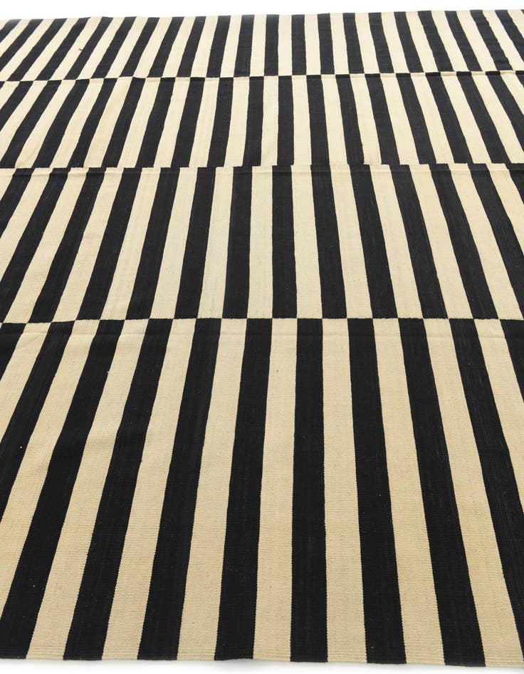 Detail image of  11' x 12' 3  Hand Woven Kilim Modern Wool Square Rug