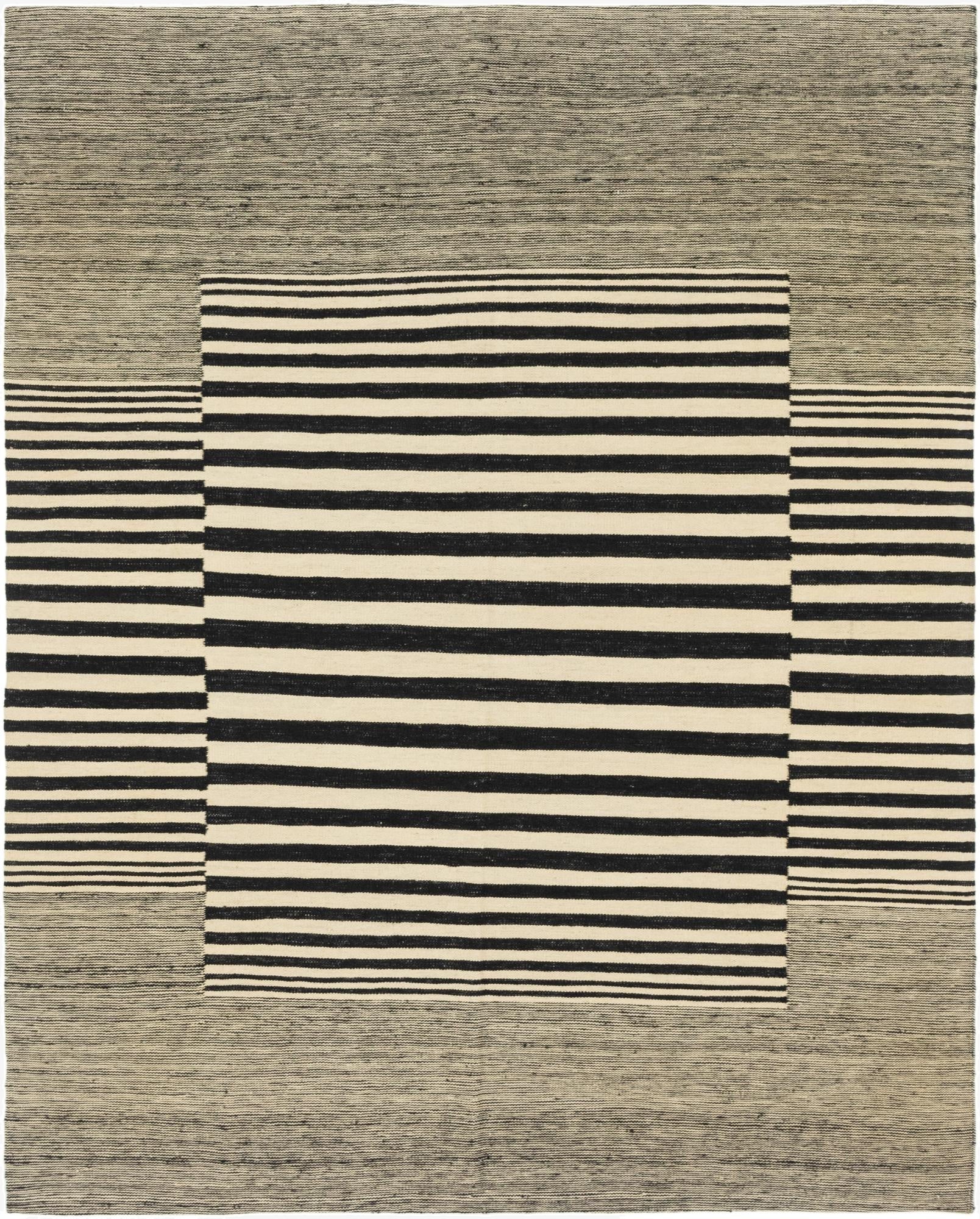  6' x 7' 6  Hand Woven Kilim Modern Wool Square Rug