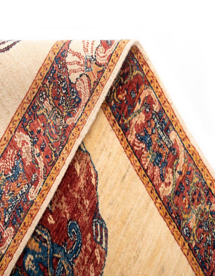 Detail image of  4' 4 x 5' 2 Luribaft Wool Square Rug