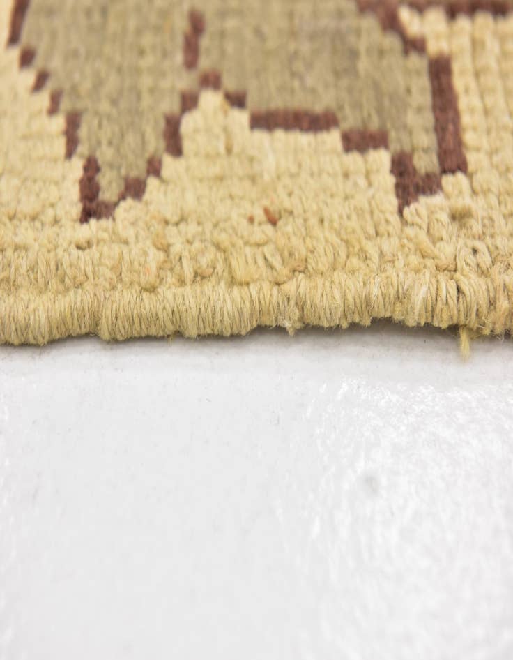 Detail image of  4' 5 x 5' 2  Hand Knotted Oushak Wool Square Rug