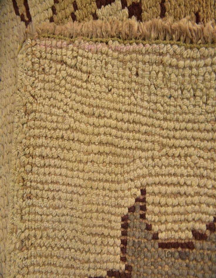 Detail image of  4' 5 x 5' 2  Hand Knotted Oushak Wool Square Rug