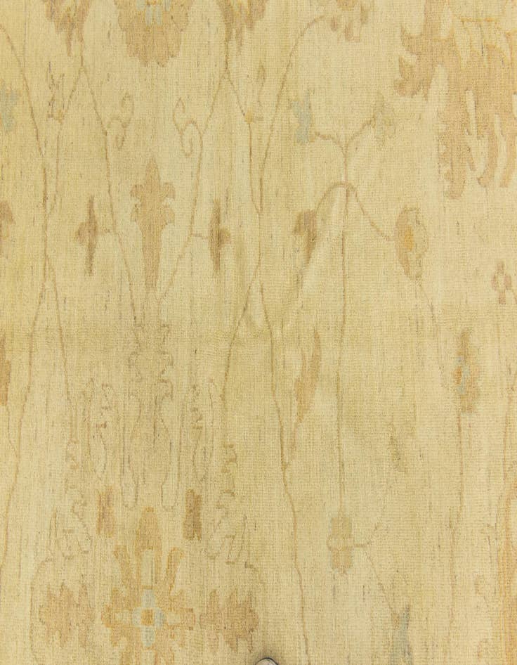 Detail image of  13' 10 x 14' 8  Hand Knotted Peshawar Ziegler Square Rug