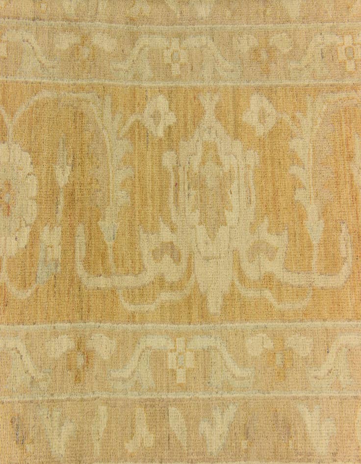 Detail image of  13' 10 x 14' 8  Hand Knotted Peshawar Ziegler Square Rug