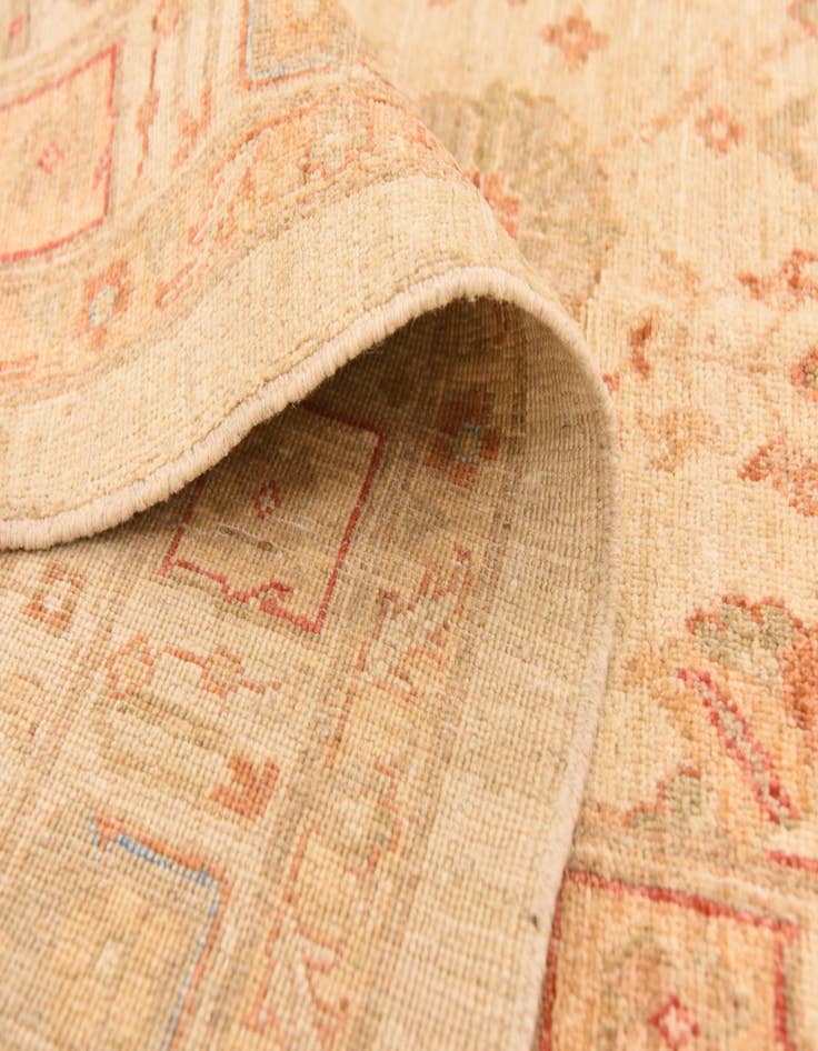 Detail image of  13' x 13' 2  Hand Knotted Peshawar Ziegler Square Rug