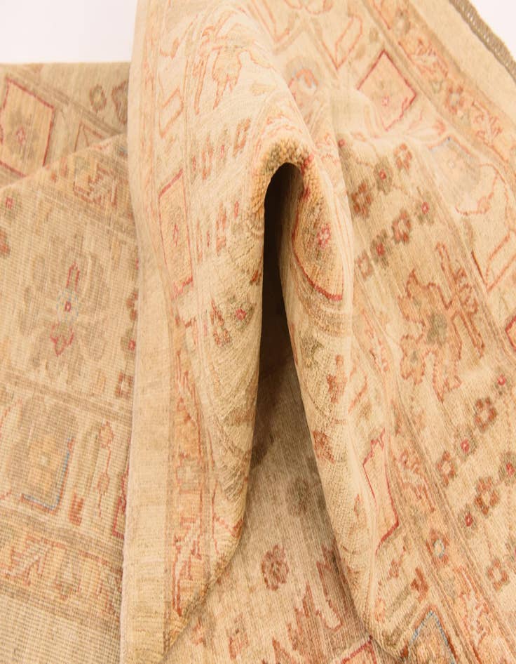 Detail image of  13' x 13' 2  Hand Knotted Peshawar Ziegler Square Rug