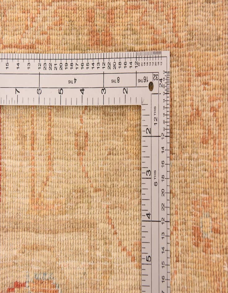 Detail image of  13' x 13' 2  Hand Knotted Peshawar Ziegler Square Rug