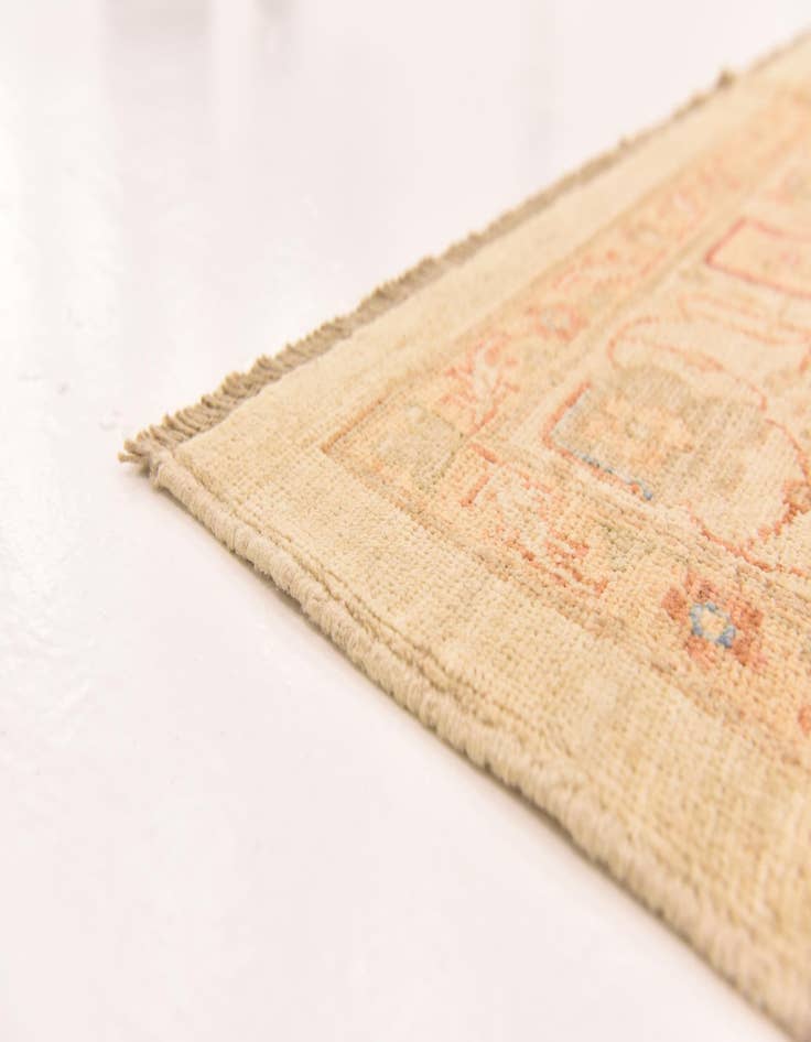 Detail image of  13' x 13' 2  Hand Knotted Peshawar Ziegler Square Rug