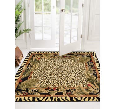 Cream 6' x 6' Savannah Square Rug | Rugs.com