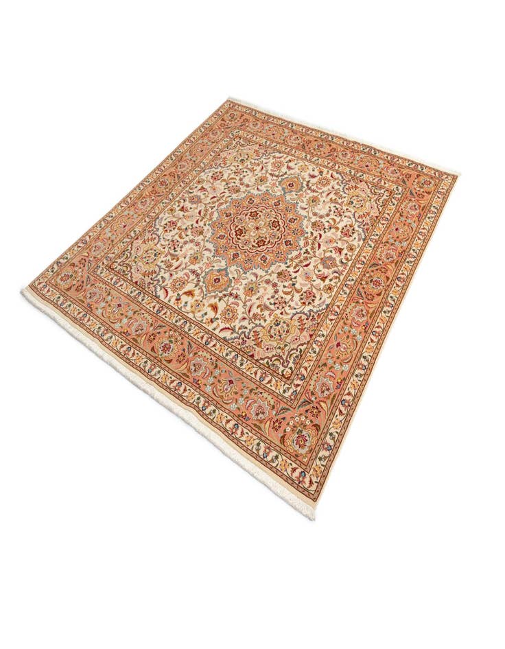 Detail image of  6' 6 x 6' 6 Tabriz Square Rug