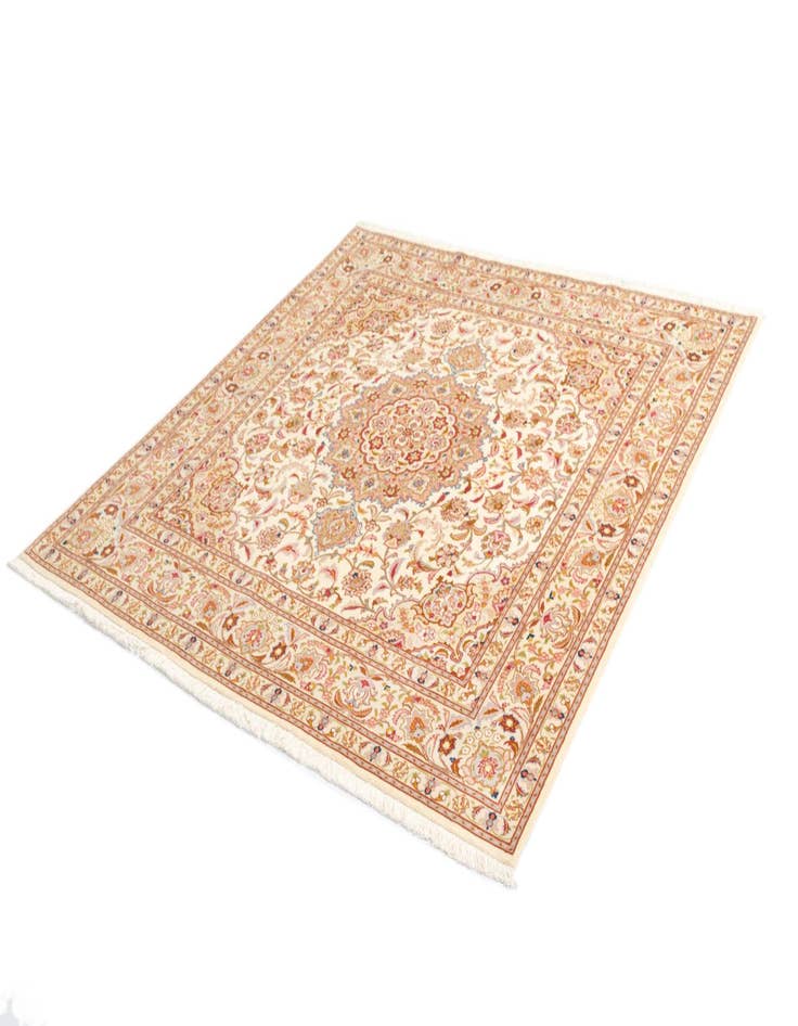 Detail image of  6' 6 x 6' 7 Tabriz Square Rug