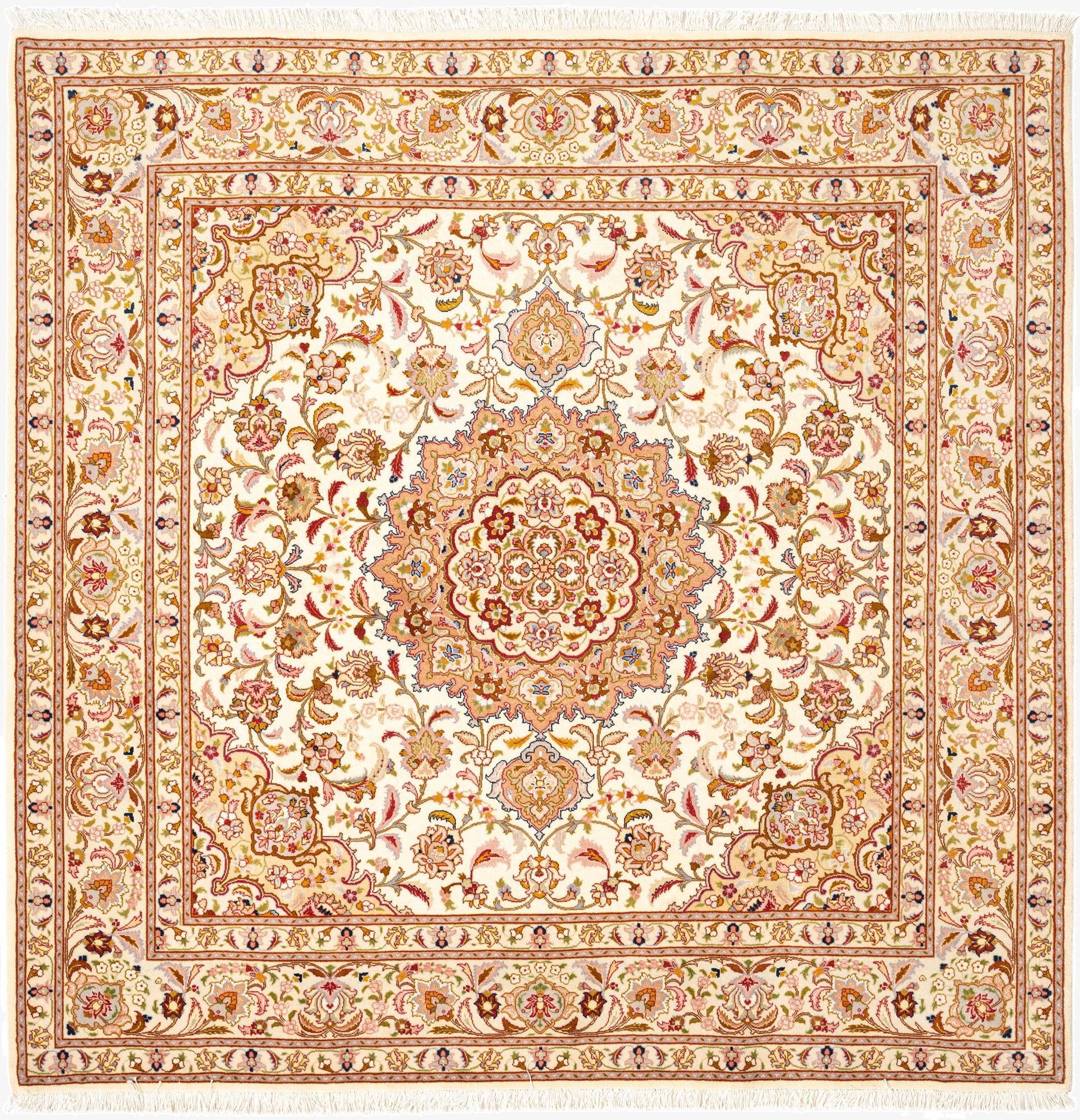  6' 6 x 6' 7 Tabriz Square Rug