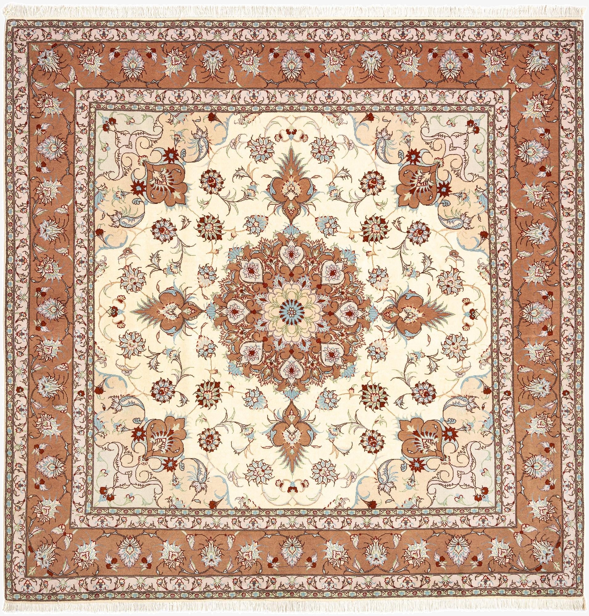  6' 6 x 6' 7 Tabriz Square Rug