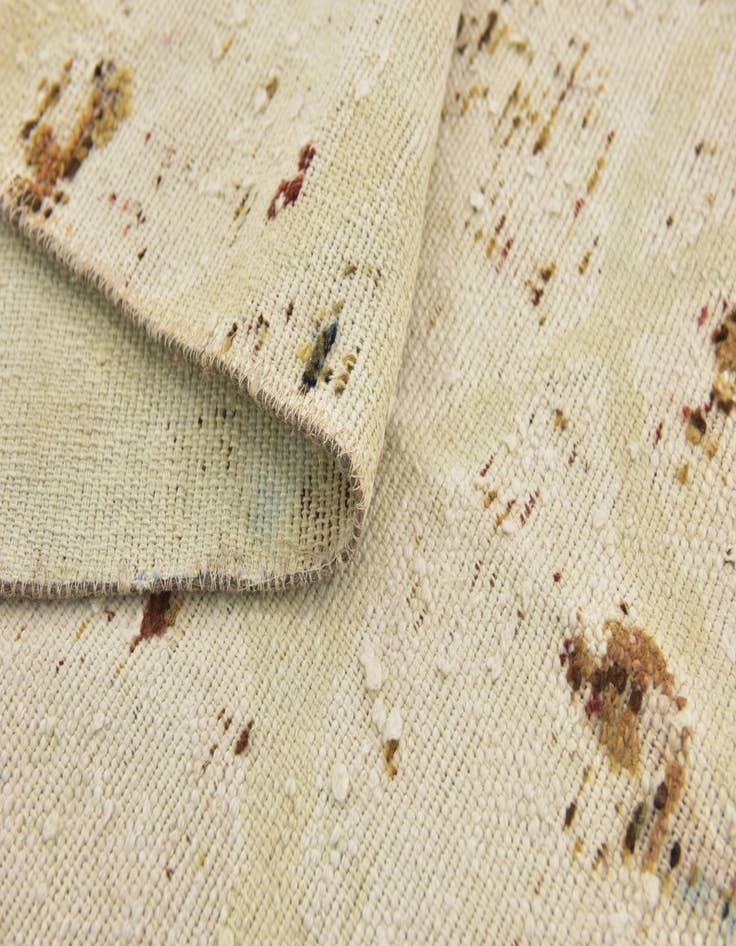 Detail image of  7' x 8' 2  Hand Knotted Ultra Vintage Persian Wool Square Rug