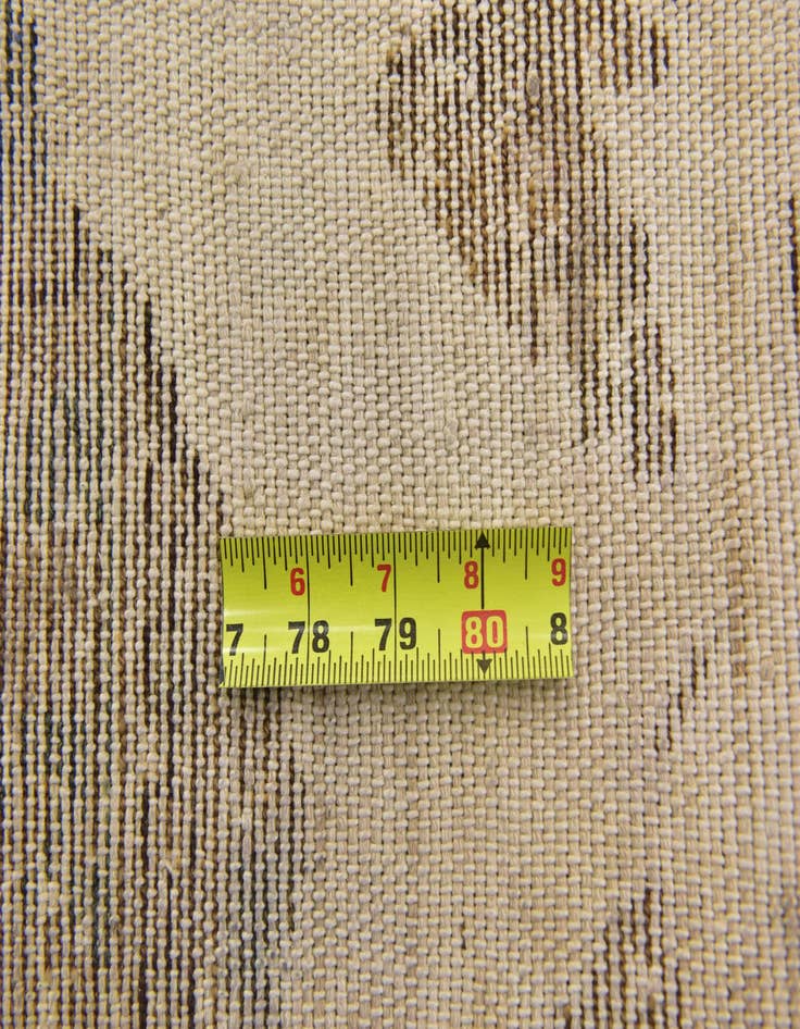 Detail image of  3' 9 x 4'  Hand Knotted Ultra Vintage Persian Wool Square Rug