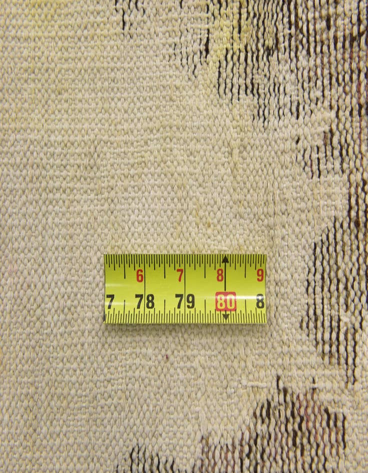 Detail image of  3' 10 x 4'  Hand Knotted Ultra Vintage Persian Wool Square Rug