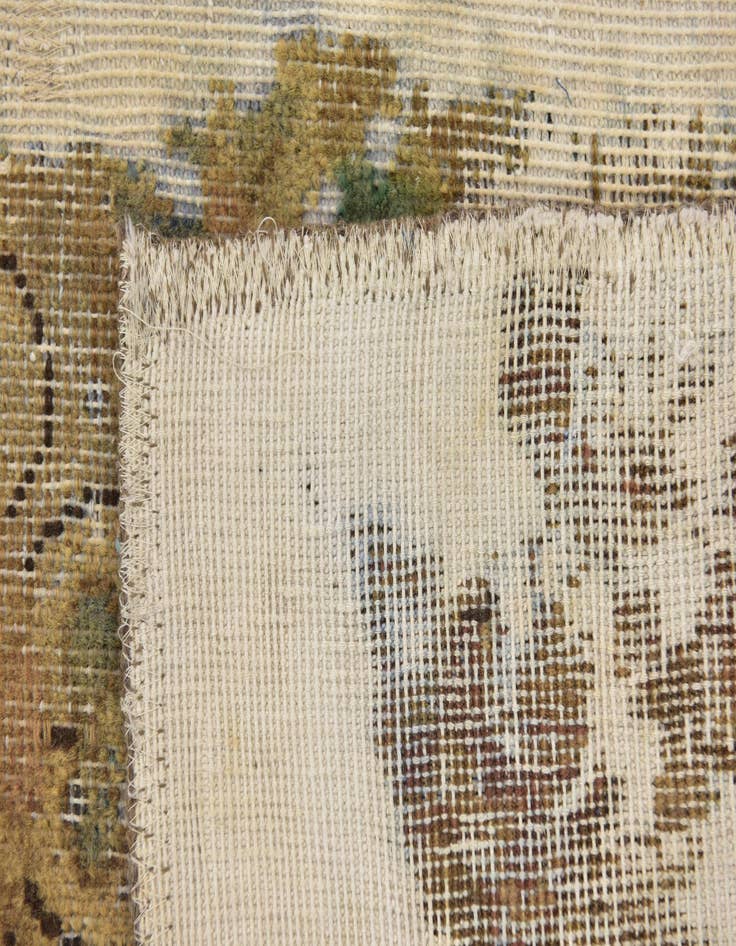 Detail image of  6' x 6' 9  Hand Knotted Ultra Vintage Persian Wool Square Rug