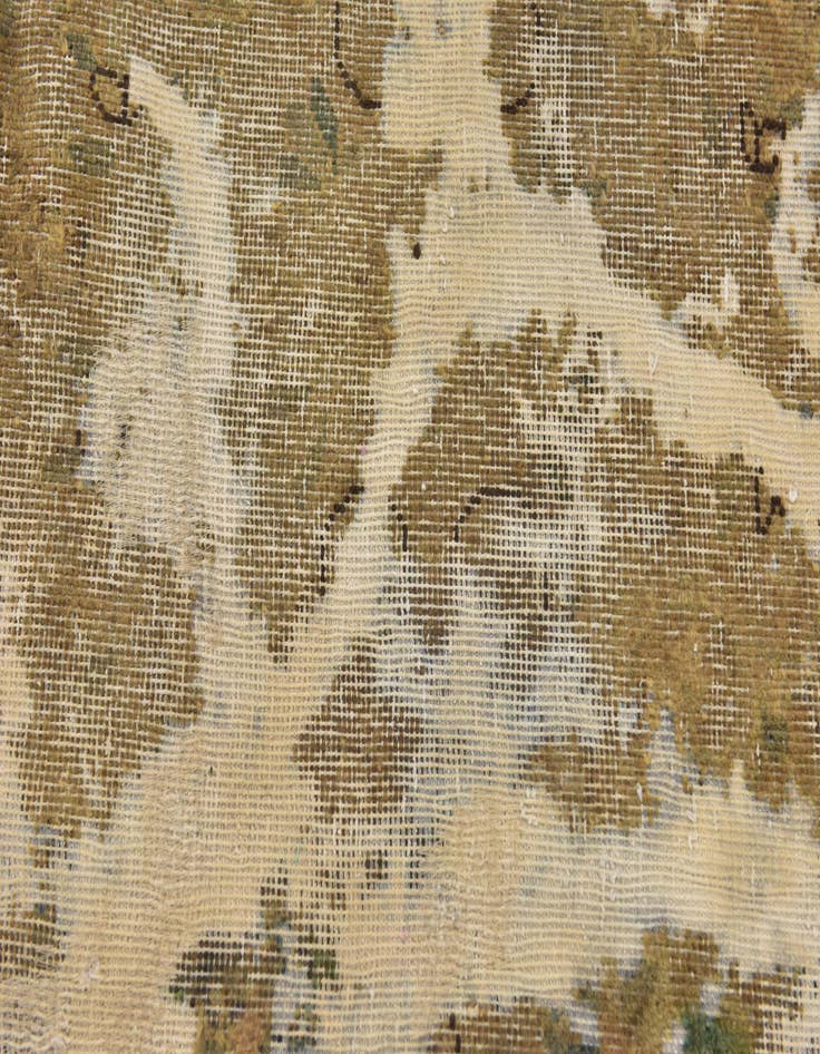 Detail image of  6' x 6' 9  Hand Knotted Ultra Vintage Persian Wool Square Rug